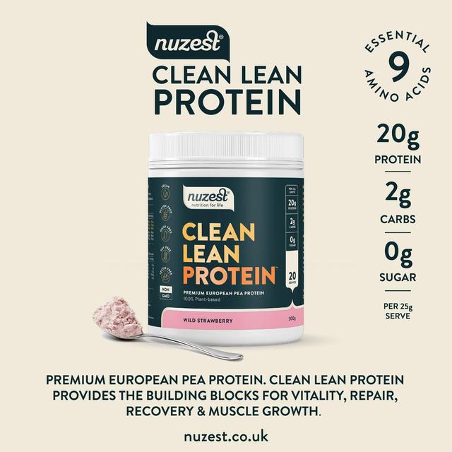 Nuzest Wild Strawberry Clean Lean Protein Powder    500g GOODS M&S   