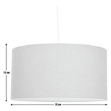 Habitat green linen easy fit lampshade 35cm - British product