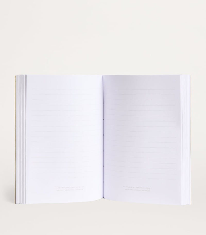 Lined Notebook with Metallic Gold Cover, 15cm x 10.5cm x 1.5cm