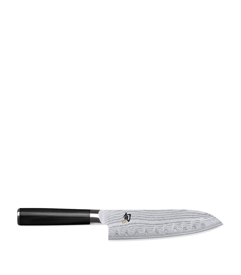KAI Shun scalloped santoku knife 18cm blade, UK version