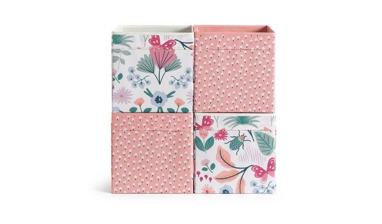 Habitat Pack of 4 Luna Canvas Box GOODS Argos