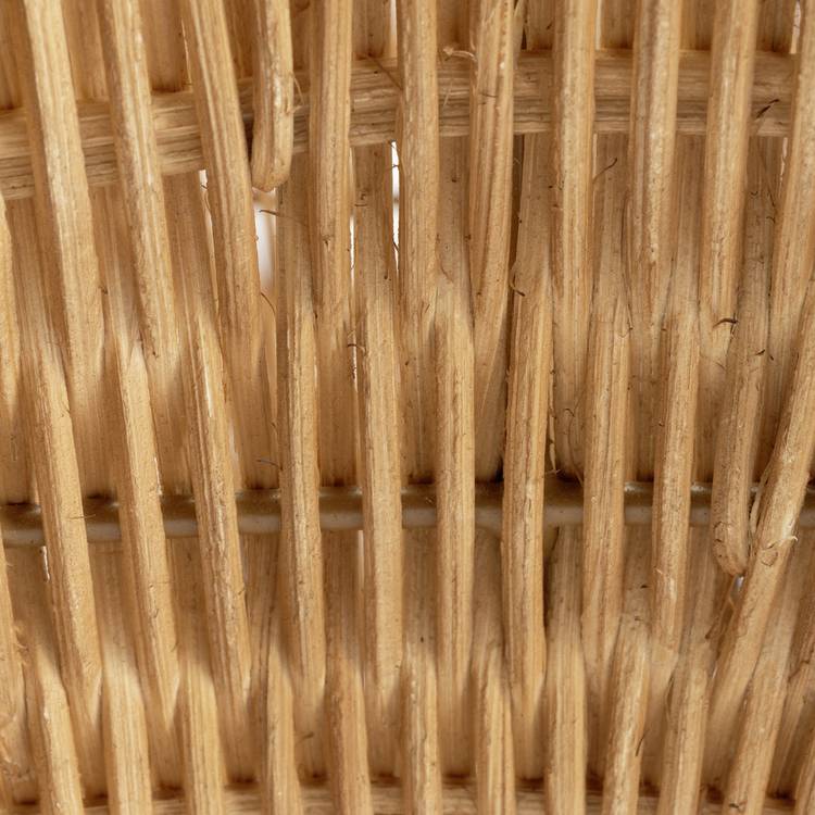 Habitat rattan wave storage basket natural - British product
