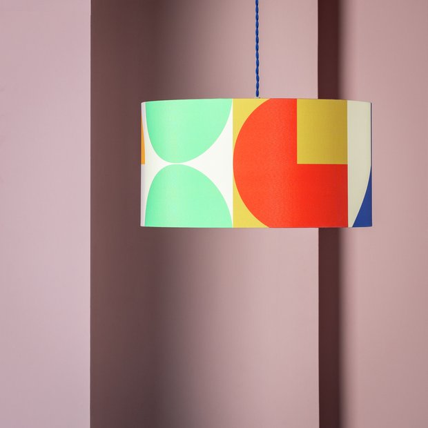 Habitat geometric easy fit lampshade 45cm, UK version