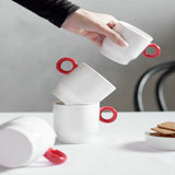 Sebastian Conran red coffee cup set of 4 (British brand)