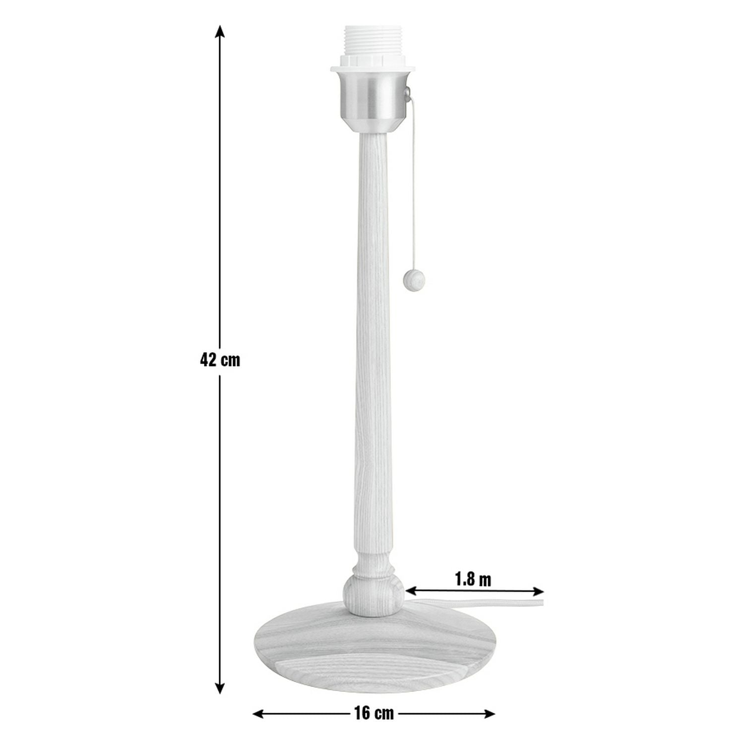 Habitat wooden table lamp base ash - British product