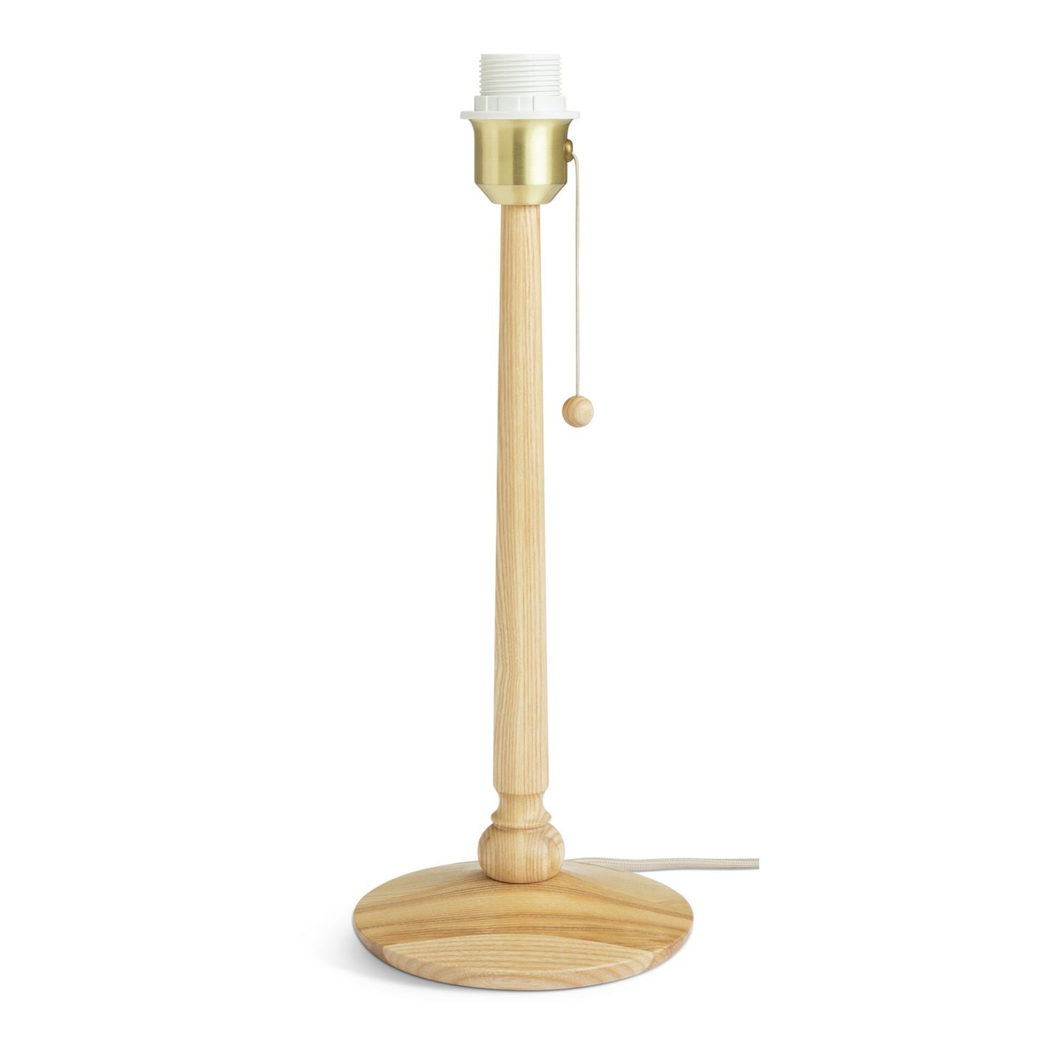 Habitat wooden table lamp base ash - British product