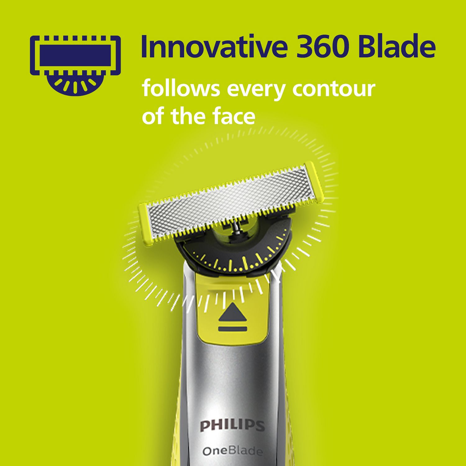 Philips OneBlade replacement blade heads 4-pack, imported from the UK
