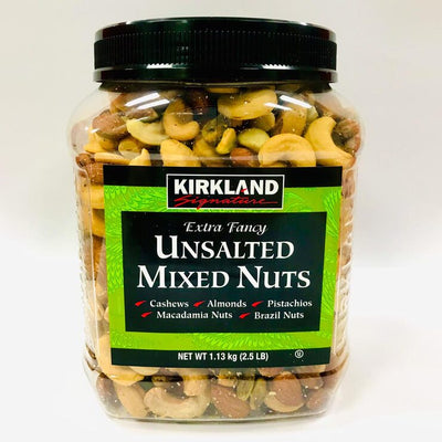 Costco UK Kirkland Signature Ekstra Fancy Usaltet Nøtteblanding 113kg - Kjøp online hos McGrocer
