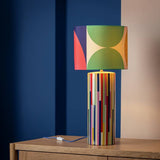 Habitat Klee ceramic table lamp Margo Selby 67cm multicoloured, UK version