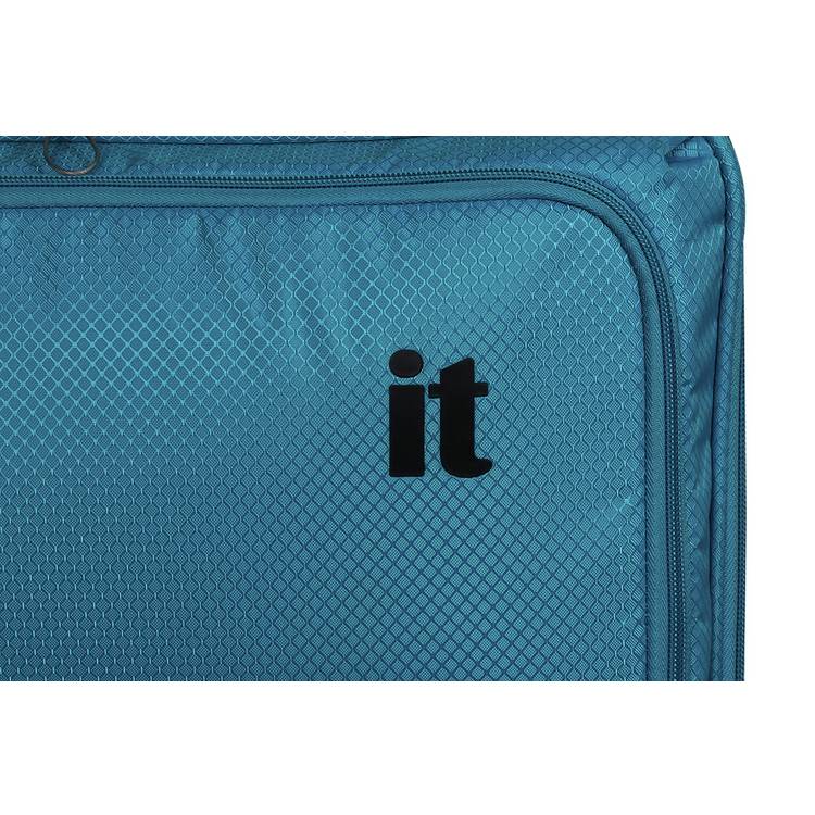 it Luggage World's Lightest 4 Wheel soft cabin suitcase 55cm - British product