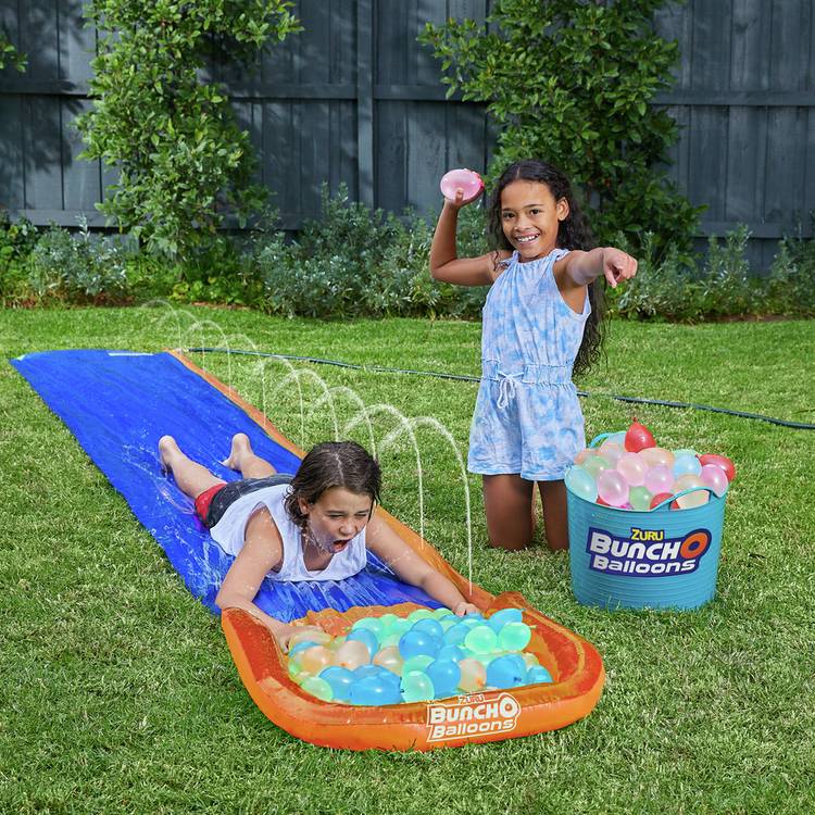 ZURU tropical party water slide toy with balloons, UK version