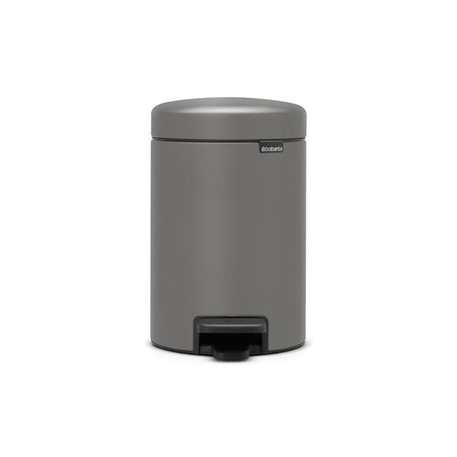 Brabantia 3 Litre Mineral Concrete Grey Pedal Bin GOODS M&S   