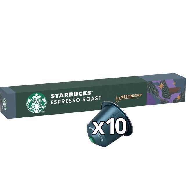 STARBUCKS by NESPRESSO Espresso Roast Coffee Pods   10 per pack GOODS M&S   