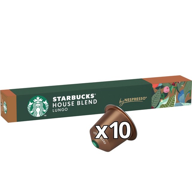 STARBUCKS by NESPRESSO House Blend Lungo Coffee Pods   10 per pack GOODS M&S   