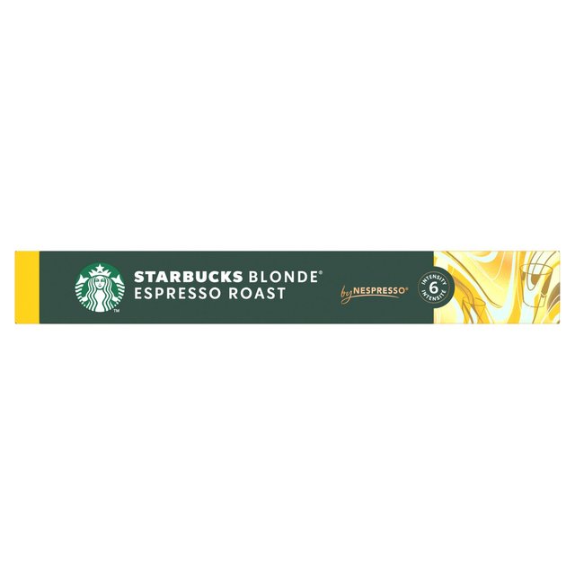 STARBUCKS by NESPRESSO Blonde Espresso Roast Coffee Pods   10 per pack GOODS M&S   