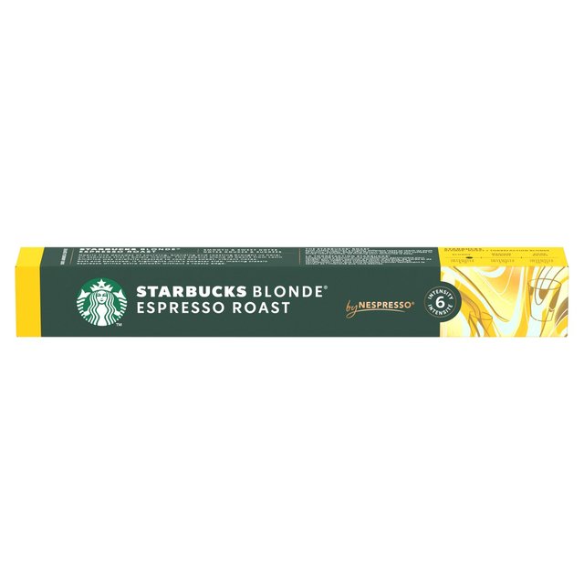 STARBUCKS by NESPRESSO Blonde Espresso Roast Coffee Pods   10 per pack GOODS M&S   