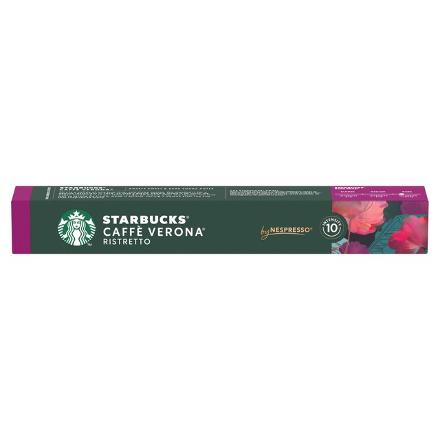 Starbucks by Nespresso Cafe Verona Espresso Coffee Pods   10 per pack GOODS M&S   