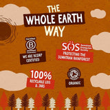 Whole Earth Dark Roasted Peanut Butter   340g GOODS M&S   