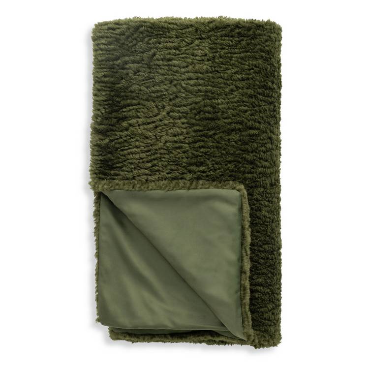 Habitat throw moss green 125x150cm, UK version