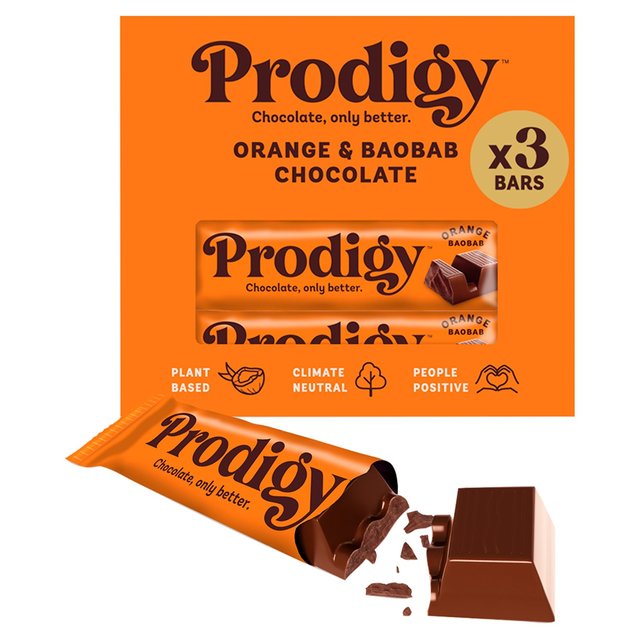 Prodigy Chunky Orange Chocolate Bar Multipack   3 x 35g GOODS M&S   