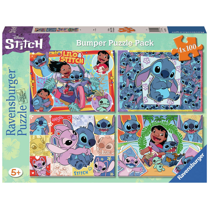 Ravensburger Stitch 4x100 piece puzzle bumper pack - British product