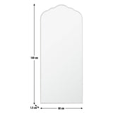 Argos Home gold full-length curved mirror 140x60cm - British product