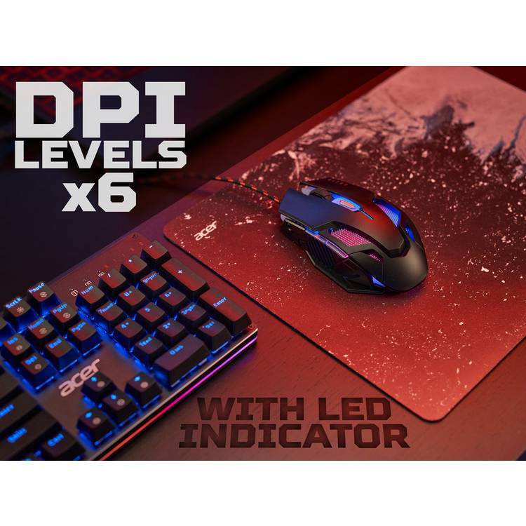 Acer Nitro 2.0 wired gaming mouse black (British brand)