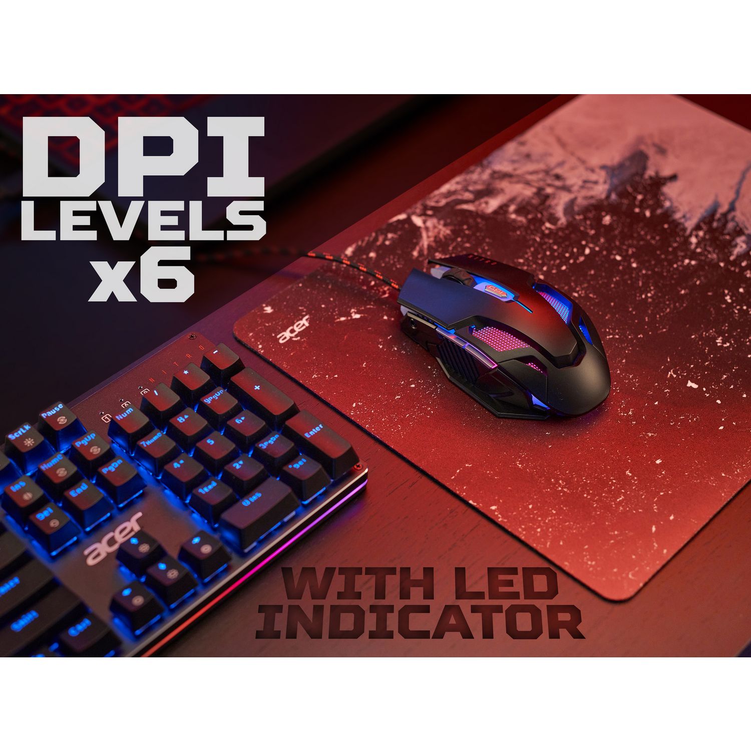 Acer Nitro 2.0 wired gaming mouse black (British brand)