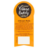 Village Bakery Brown Rolls   4 per pack GOODS M&S   