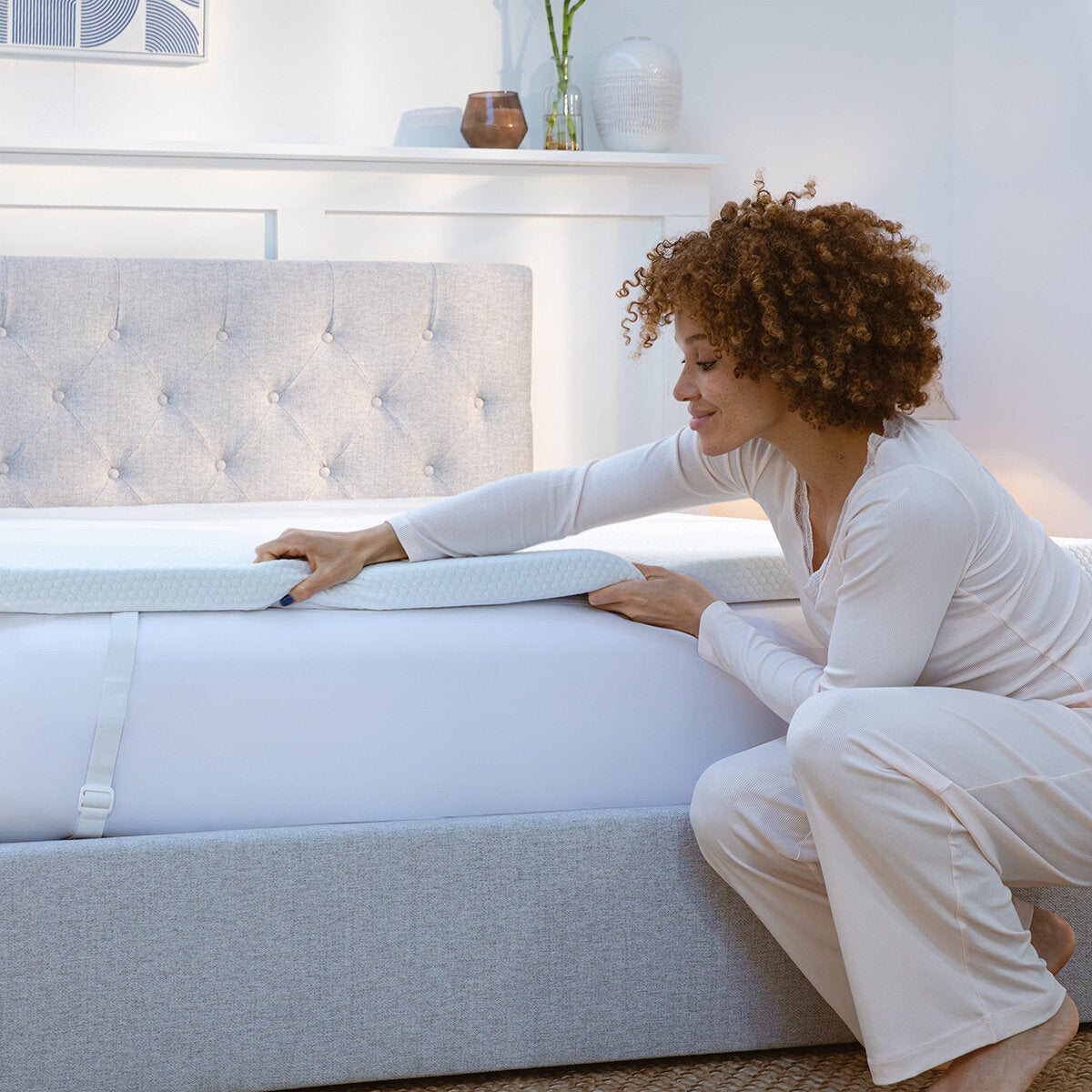 Panda memory foam bamboo mattress topper, imported from the UK