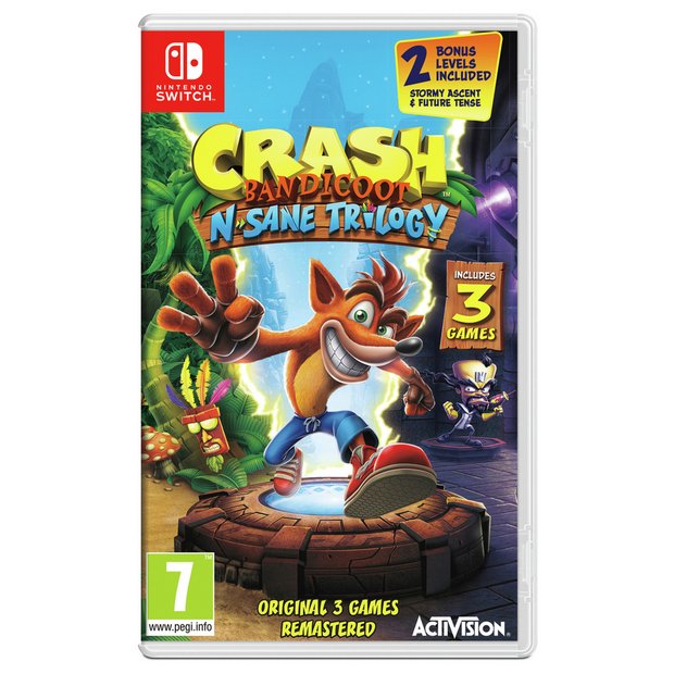 Crash Bandicoot N. Sane Trilogy Nintendo Switch game (British brand)