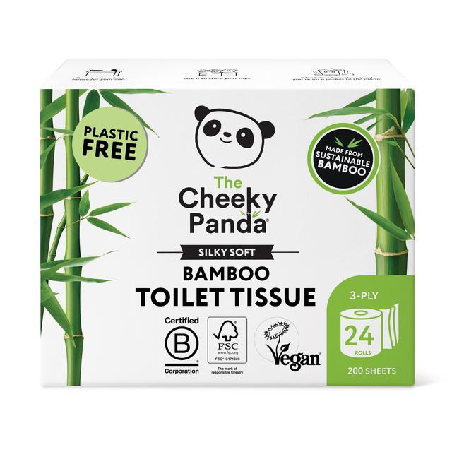 Cheeky Panda Natural Bamboo Toilet Tissue   24 per pack GOODS M&S   