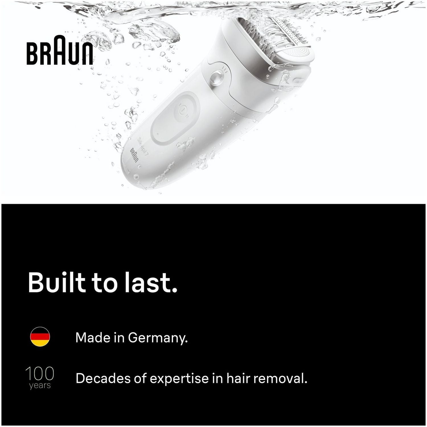 Braun Silk-epil 7 wet dry cordless epilator with attachments (British brand)