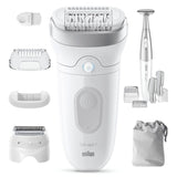 Braun Silk-epil 7 wet dry cordless epilator with attachments (British brand)