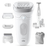 Braun Silk-epil 7 wet dry cordless epilator with attachments (British brand)