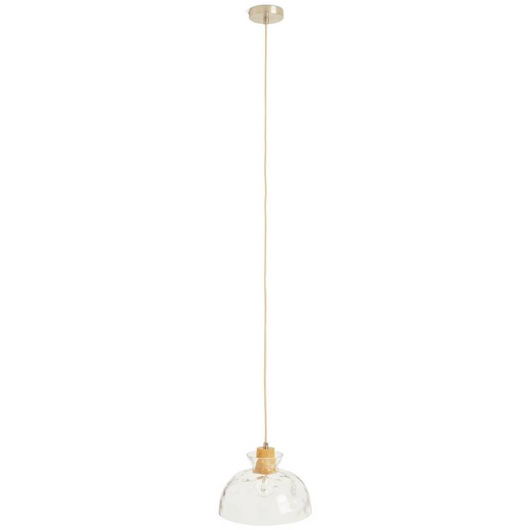 Habitat Vanern dimpled glass pendant light, imported from the UK