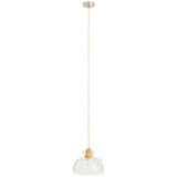 Habitat Vanern dimpled glass pendant light, imported from the UK