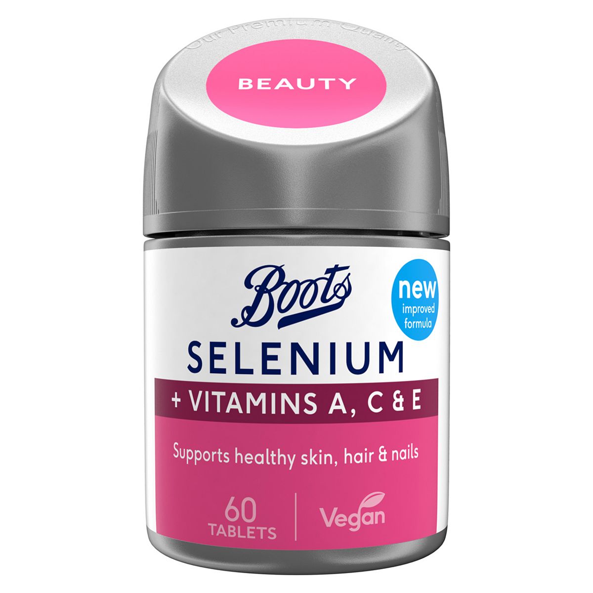 Boots Selenium with Vitamins A, C and E 60 Tablets (2 month supply) Vitamins, Minerals & Supplements Boots   