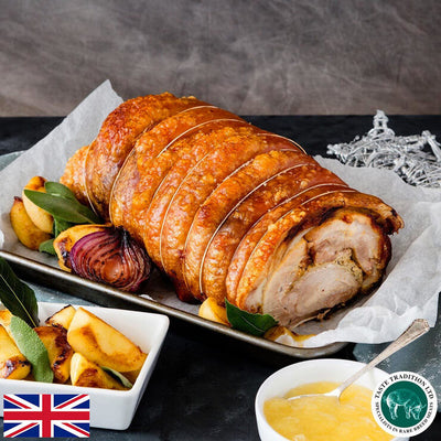 Porchetta Taste Tradition de Noël à la farce aux canneberges et à l'orange 45 kg sert 10-16 personnes