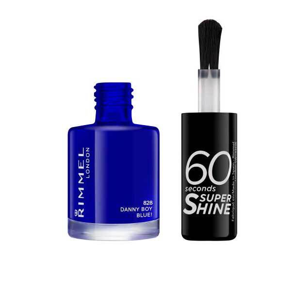 Rimmel Nail Polish 60 Second Danny Boy Blue 8ml GOODS Superdrug   