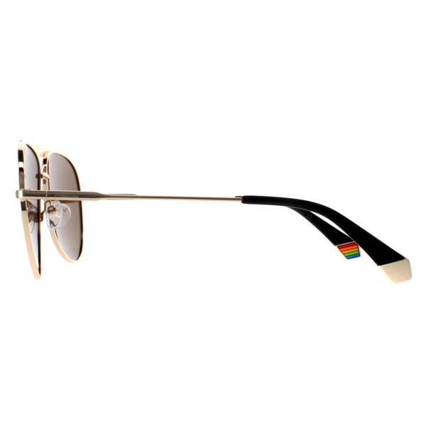 Polaroid PLD 6200/S/X gold polarized unisex sunglasses - British product