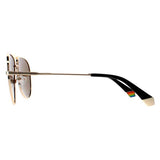 Polaroid PLD 6200/S/X gold polarized unisex sunglasses - British product