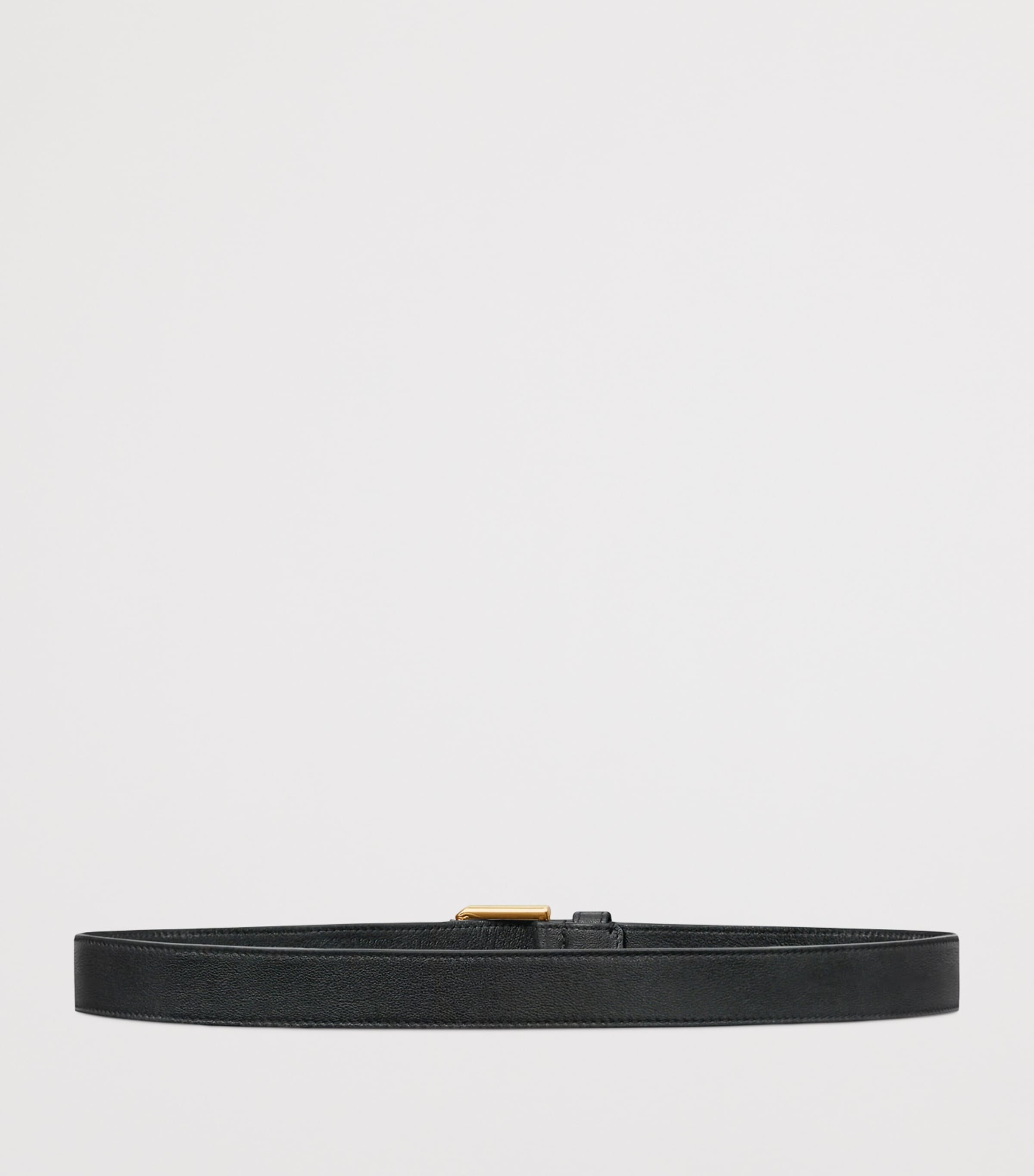 Givenchy Leather Voyou Belt with gold-tone hardware, UK version