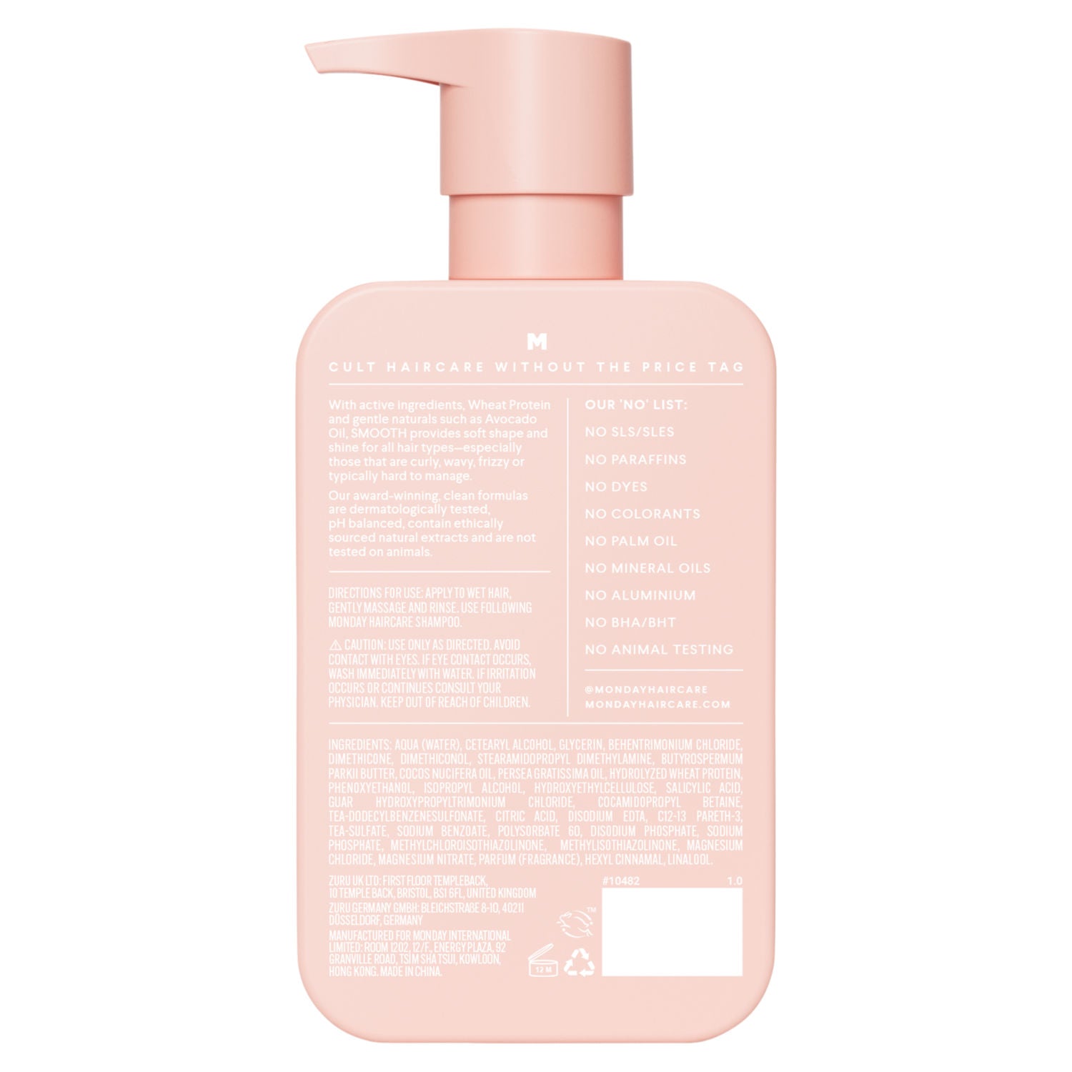 Monday Smooth hair conditioner 350 mL, imported from the UK