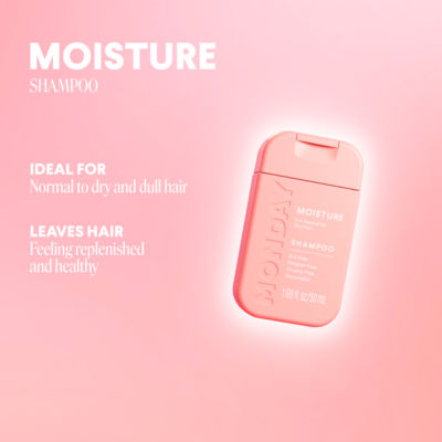 Monday Moisture Shampoo 50mL, imported from the UK