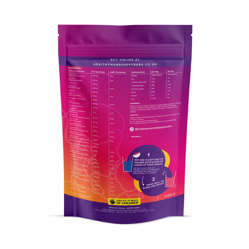 Healthy Mama Happy Baba prenatal supplement powder vitamins and minerals - British product