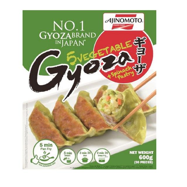 Ajinomoto Vegetable Dumpling Gyoza with Spinach pastry   600g