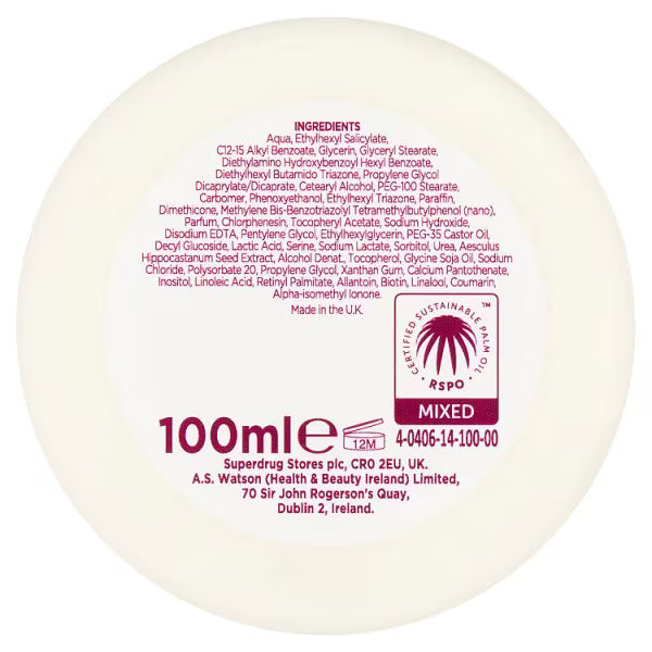 Facial Vitamin E Cream SPF 15 100ml (British brand)