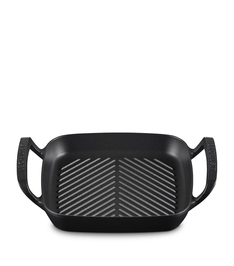 Le Creuset cast iron square BBQ grill 26cm, UK version