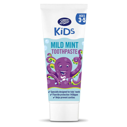 Boots Kids Mint Toothpaste 3-5yrs 75ml GOODS Boots   